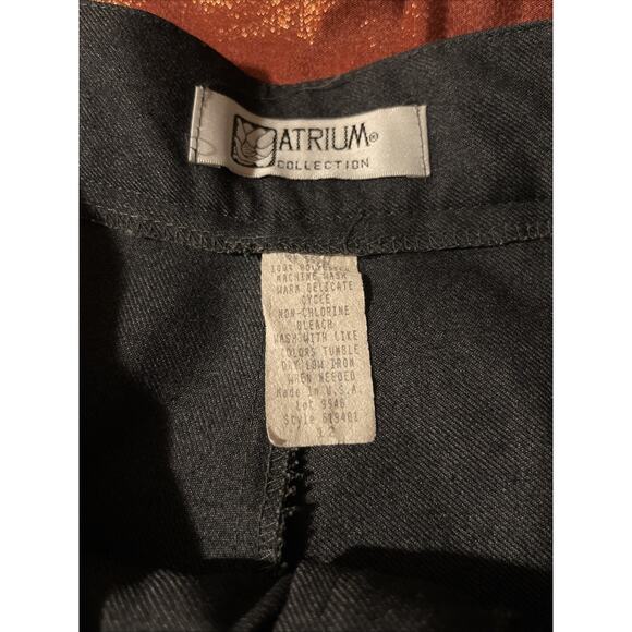 ATRIUM COLLECTION Women's Size 12 Gray High-Waisted Pleated Trousers Pants - Picture 3 of 4